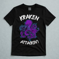 Kraken Attacking Release The Kraken Gifts For T-Shirt
