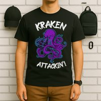Kraken Attacking Release The Kraken Gifts For T-Shirt