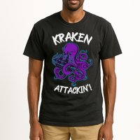 Kraken Attacking Release The Kraken Gifts For Tall T-Shirt