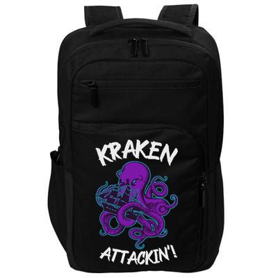 Kraken Attacking Release The Kraken Gifts For Impact Tech Backpack