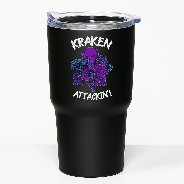 Kraken Attacking Release The Kraken Gifts For Tumbler
