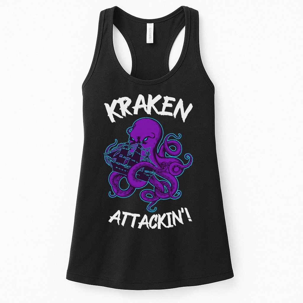 Kraken Attacking Release The Kraken Gifts For Womens Tank Top