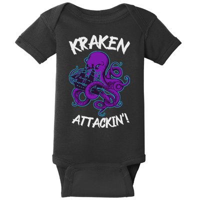 Kraken Attacking Release The Kraken Gifts For Baby Bodysuit