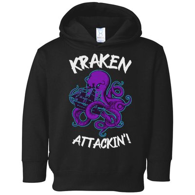 Kraken Attacking Release The Kraken Gifts For Toddler Hoodie