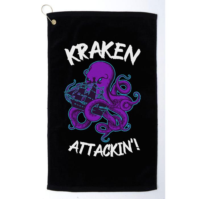 Kraken Attacking Release The Kraken Gifts For Golf Towel