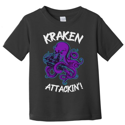 Kraken Attacking Release The Kraken Gifts For Toddler T-Shirt