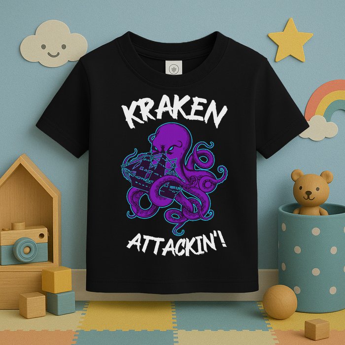 Kraken Attacking Release The Kraken Gifts For Toddler T-Shirt