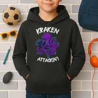 Kraken Attacking Release The Kraken Gifts For Kids Hoodie