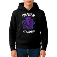 Kraken Attacking Release The Kraken Gifts For Kids Hoodie