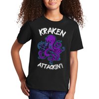 Kraken Attacking Release The Kraken Gifts For Kids T-Shirt