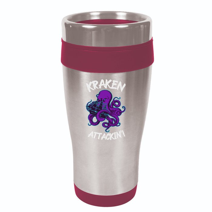 Kraken Attacking Release The Kraken Gifts For 16oz Travel Tumbler