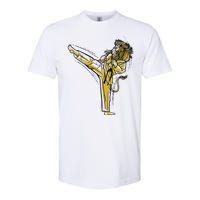 Karate Lion Kick Softstyle CVC T-Shirt