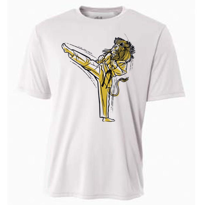 Karate Lion Kick Cooling Performance Crew T-Shirt