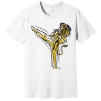 Karate Lion Kick Premium T-Shirt