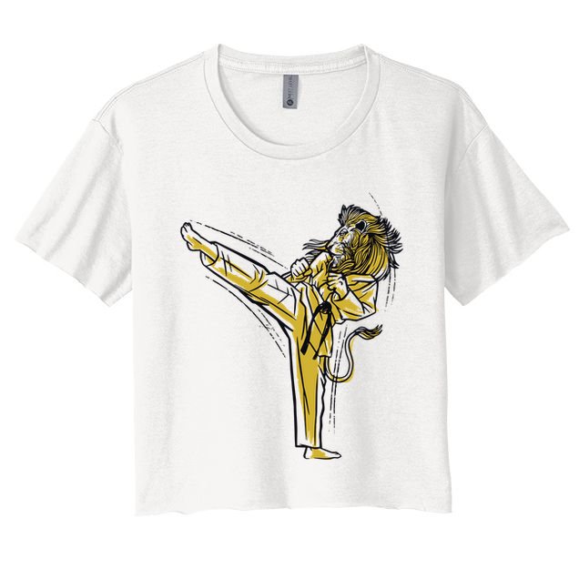 Karate Lion Kick Crop Top