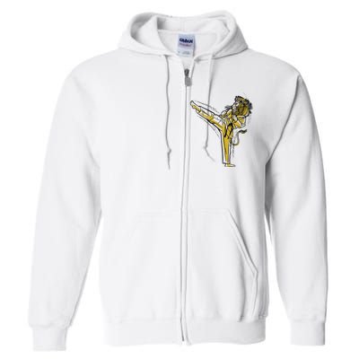 Karate Lion Kick Full Zip Hoodie