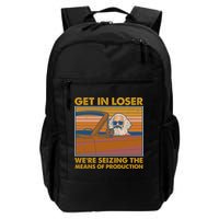 Karl Marx Get In Loser We're Seizing The Means Of Production  Backpack