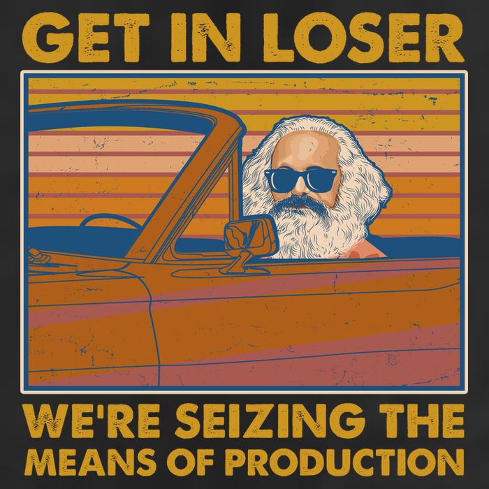 Karl Marx Get In Loser We're Seizing The Means Of Production  Beanie