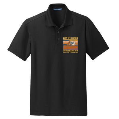 Karl Marx Get In Loser We're Seizing The Means Of Production  Dry Zone Grid Polo