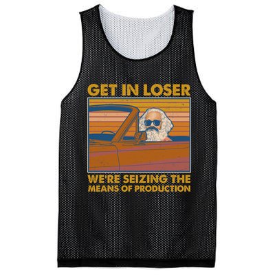 Karl Marx Get In Loser We're Seizing The Means Of Production  Mesh Reversible Basketball Jersey Tank
