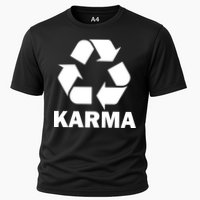 Karma Recycling Logo Cooling Performance Crew T-Shirt