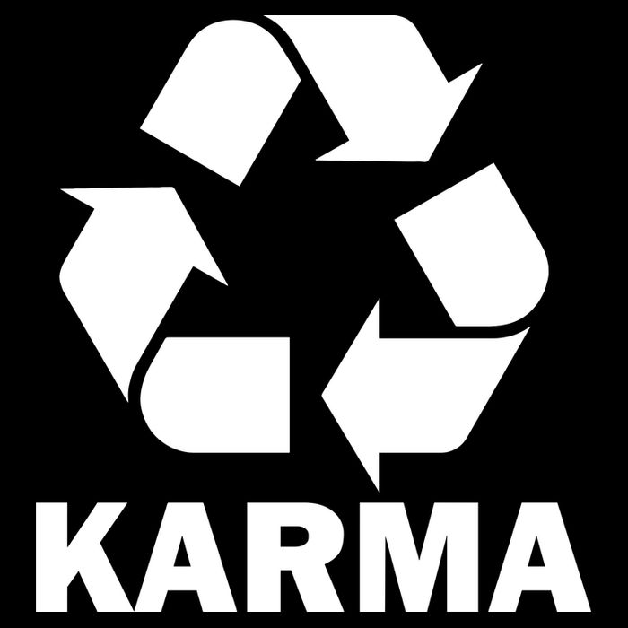 Karma Recycling Logo Cooling Performance Crew T-Shirt
