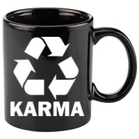 Karma Recycling Logo 11oz C Handle Ceramic Mug