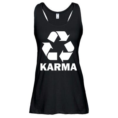 Karma Recycling Logo Ladies Essential Flowy Tank