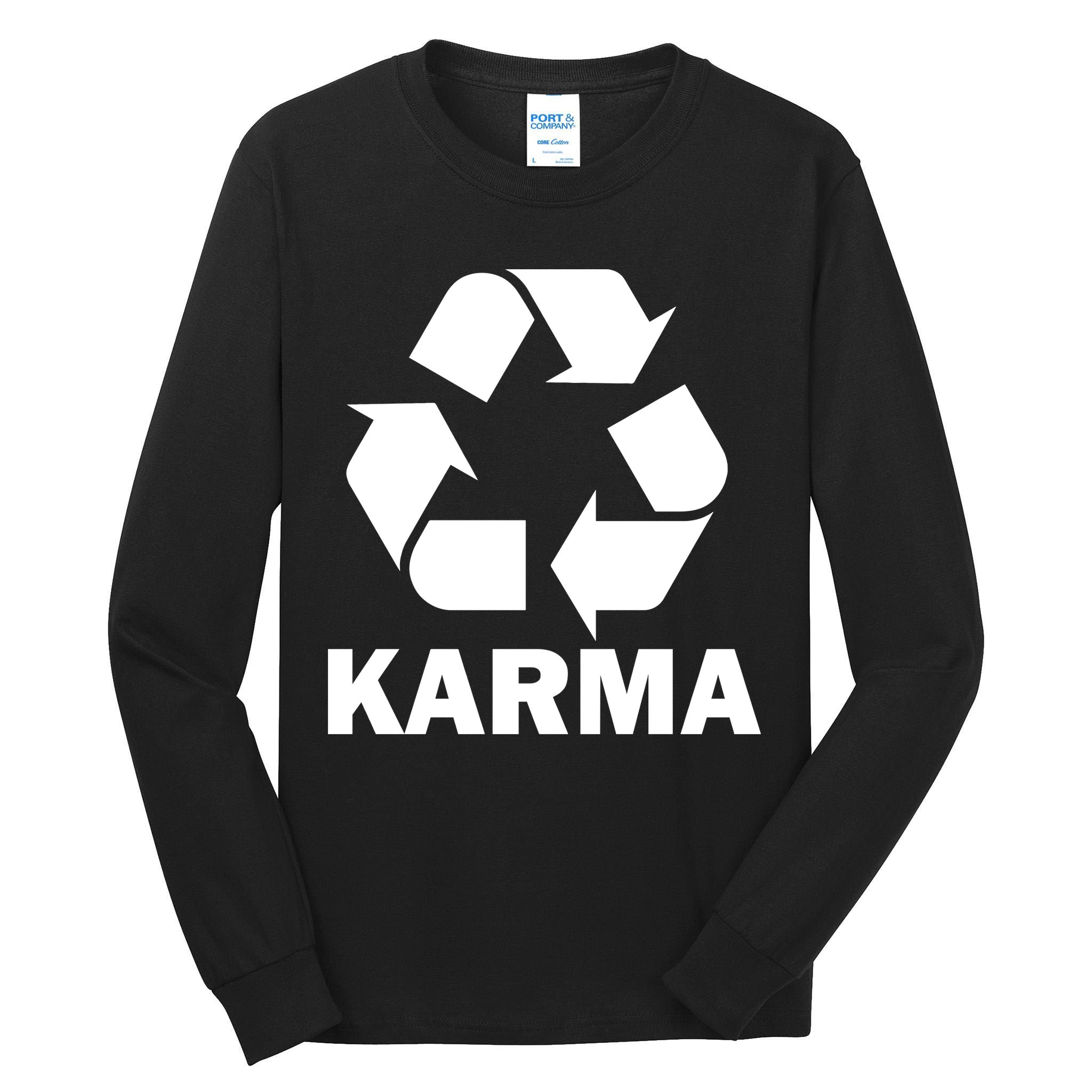 Karma Recycling Logo Tall Long Sleeve T-Shirt