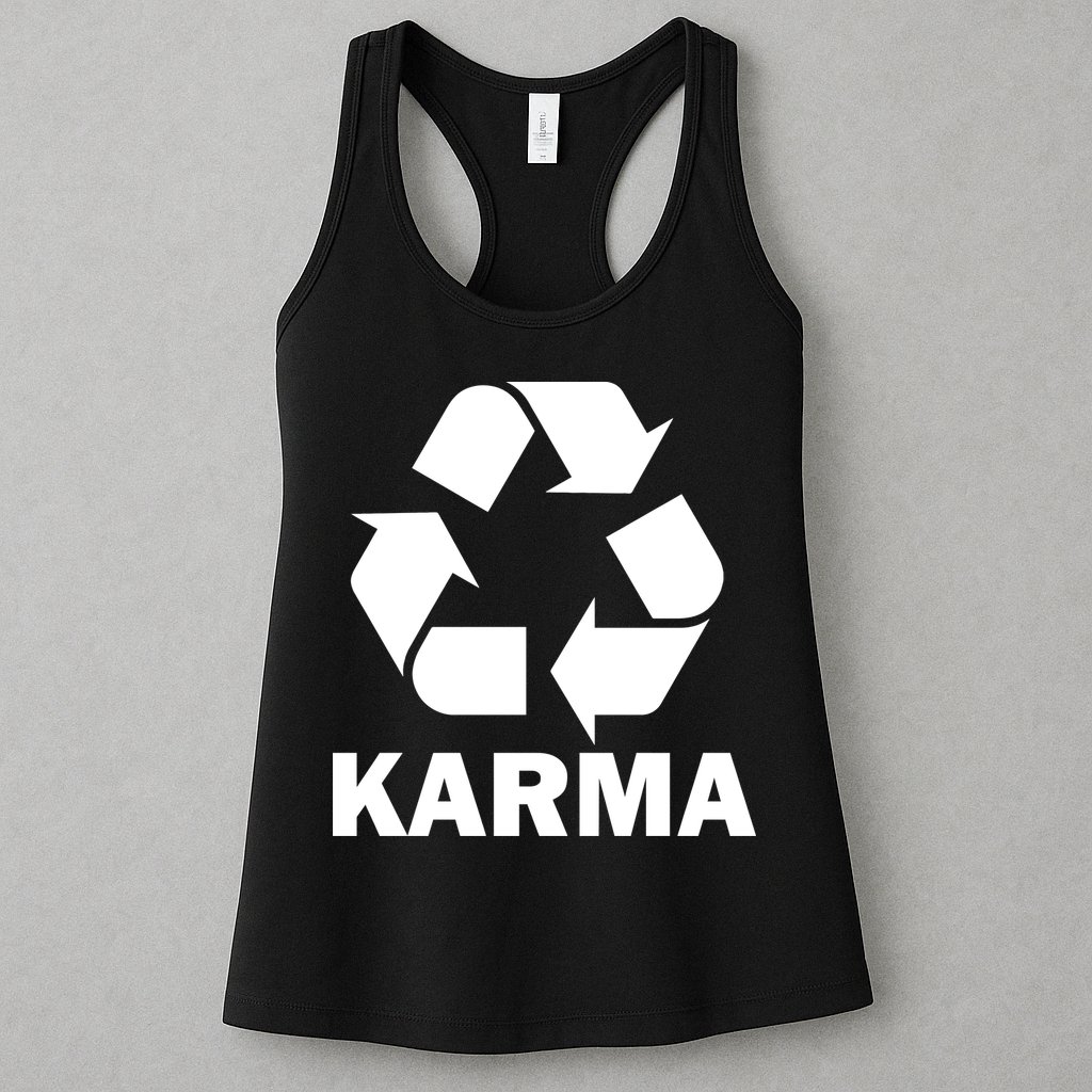 Karma Recycling Logo Womens Tank Top