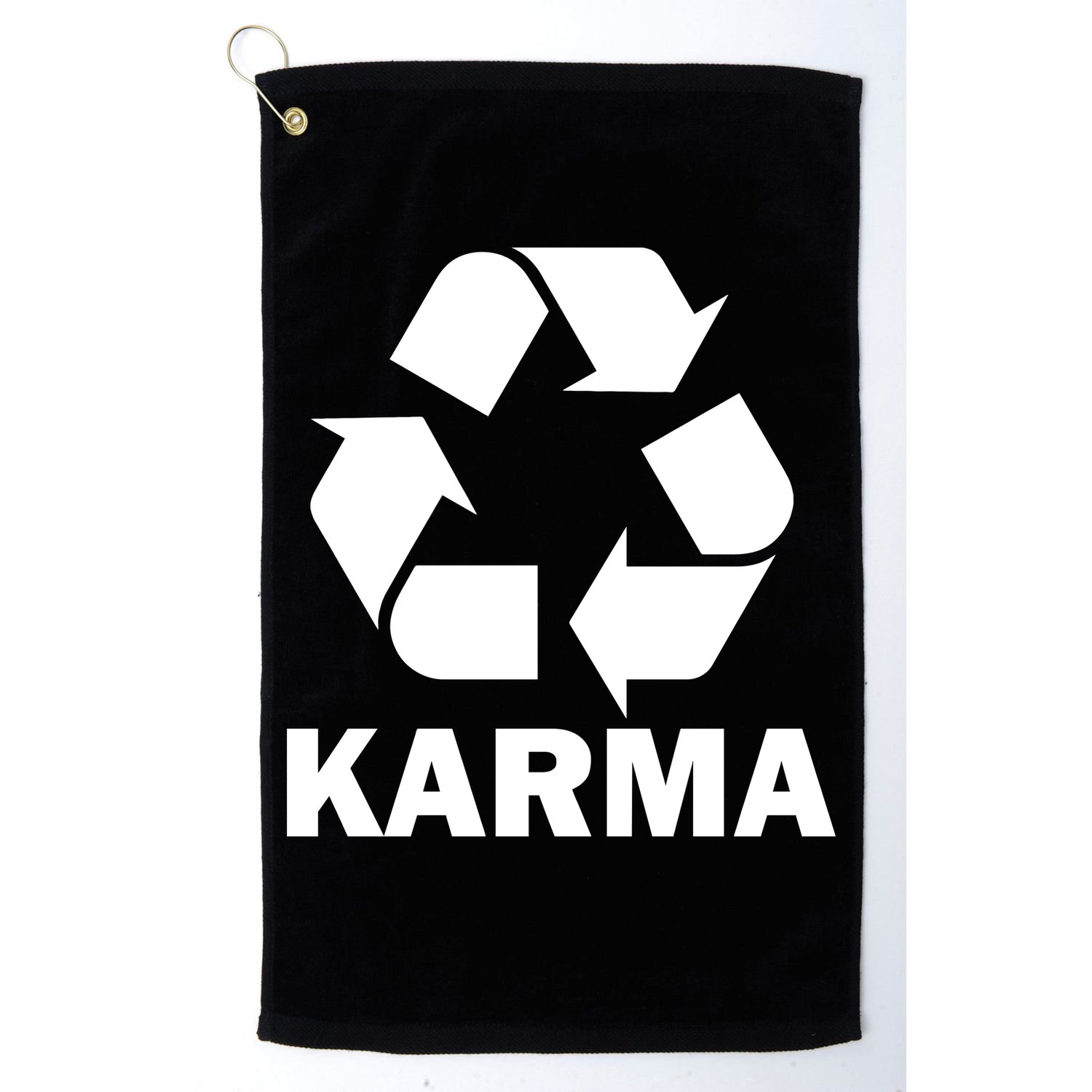 Karma Recycling Logo Golf Towel