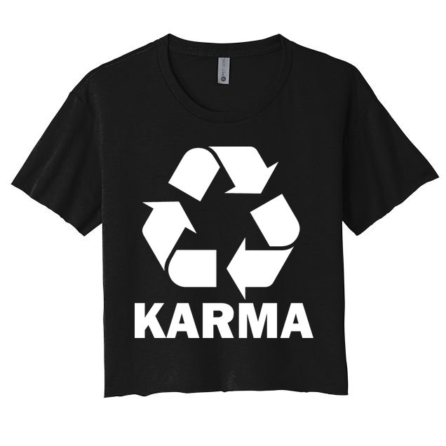 Karma Recycling Logo Crop Top