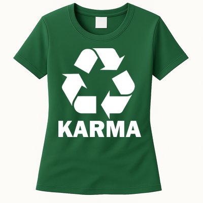 Karma Recycling Logo Womens T-Shirt