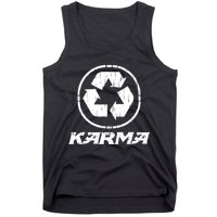 KARMA Yoga Meditation Peace Aum Recycle Tank Top