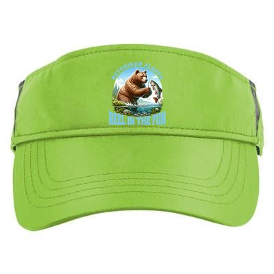 Ketchikan Alaska Salmon Fishing Bear Gift Adult Drive Performance Visor