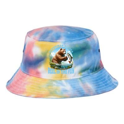 Ketchikan Alaska Salmon Fishing Bear Gift Tie Dye Newport Bucket Hat