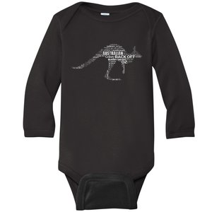 Kangaroo Australian Slang S For Aussies Australia Baby Long Sleeve Bodysuit