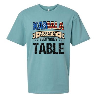 Kamala A Seat At EveryoneS Table Kamala Harris Sueded Cloud Jersey T-Shirt