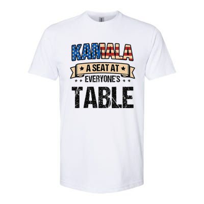 Kamala A Seat At EveryoneS Table Kamala Harris Softstyle CVC T-Shirt