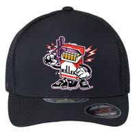 Killer Anti Smoking Cigarettes Funny Graffiti Cartoon Flexfit Unipanel Trucker Cap