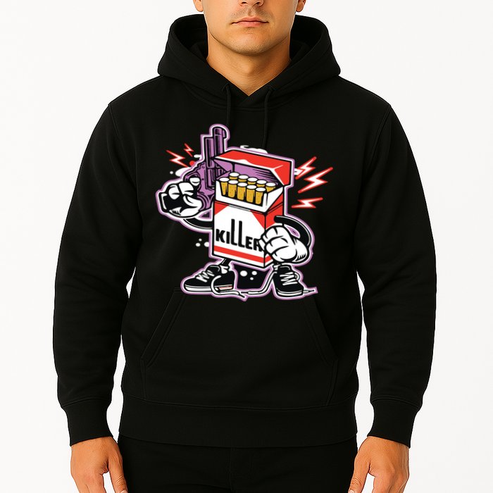 Killer Anti Smoking Cigarettes Funny Graffiti Cartoon Hoodie