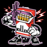 Killer Anti Smoking Cigarettes Funny Graffiti Cartoon Hoodie