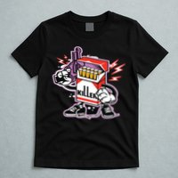 Killer Anti Smoking Cigarettes Funny Graffiti Cartoon T-Shirt