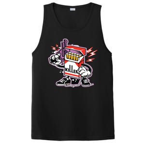 Killer Anti Smoking Cigarettes Funny Graffiti Cartoon PosiCharge Competitor Tank