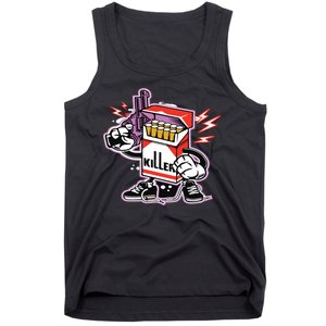 Killer Anti Smoking Cigarettes Funny Graffiti Cartoon Tank Top