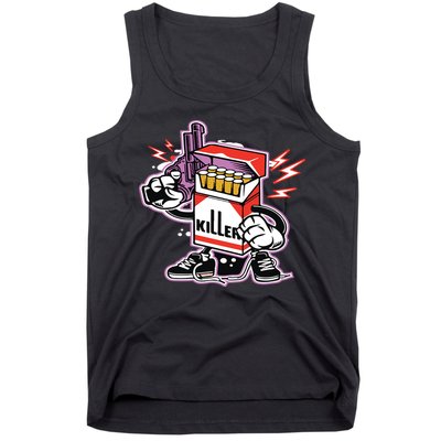 Killer Anti Smoking Cigarettes Funny Graffiti Cartoon Tank Top