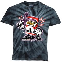 Killer Anti Smoking Cigarettes Funny Graffiti Cartoon Kids Tie-Dye T-Shirt