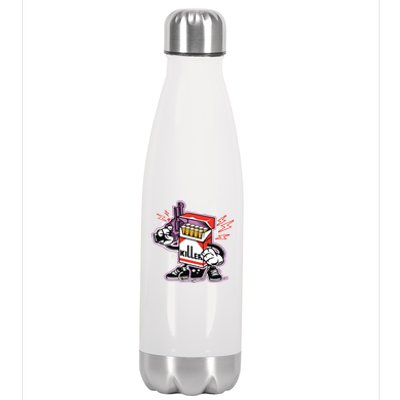 Killer Anti Smoking Cigarettes Funny Graffiti Cartoon Stainless Steel Insulated Water Bottle