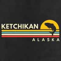 Ketchikan Alaska Souvenirs 7 Panel Mesh Trucker Snapback Hat