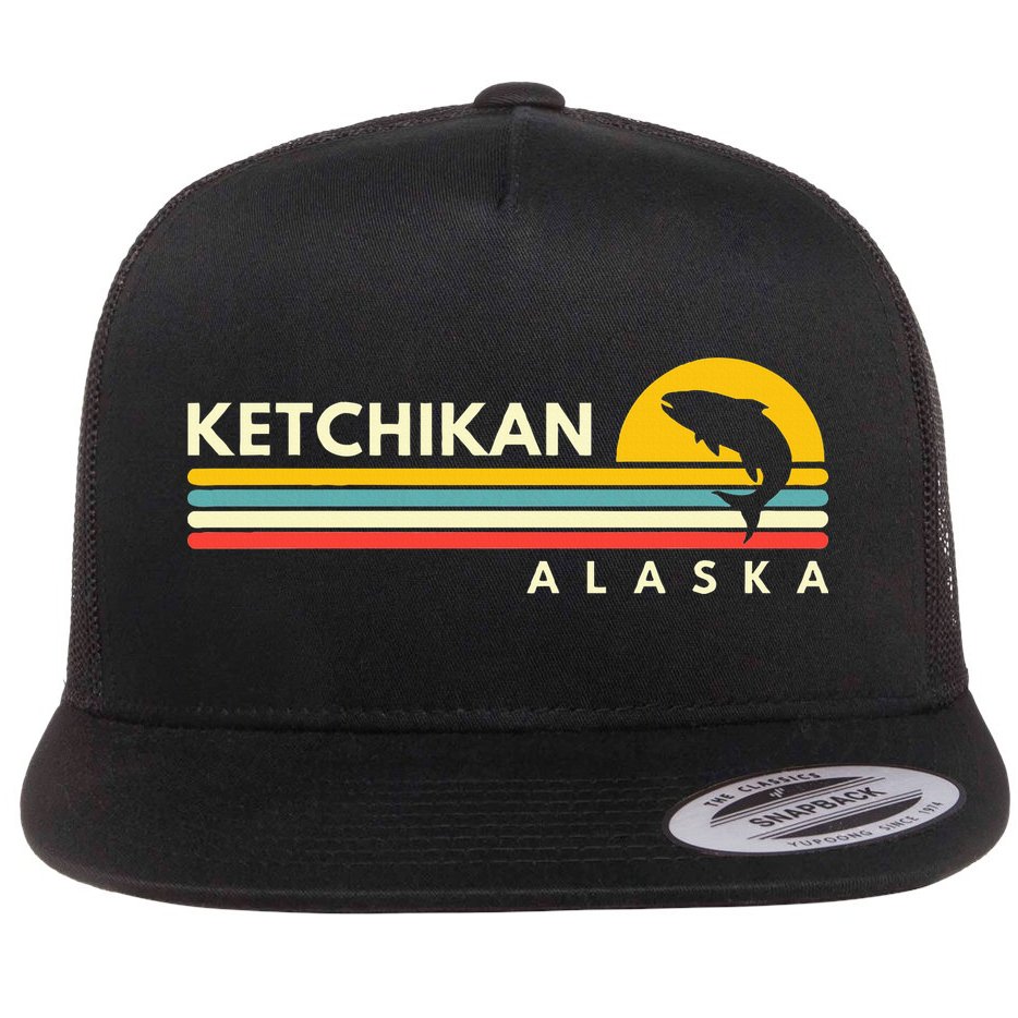 Ketchikan Alaska Souvenirs Flat Bill Trucker Hat